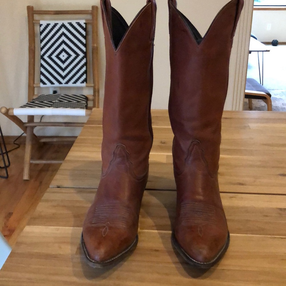 Tony Lama soft leather cowboy boots